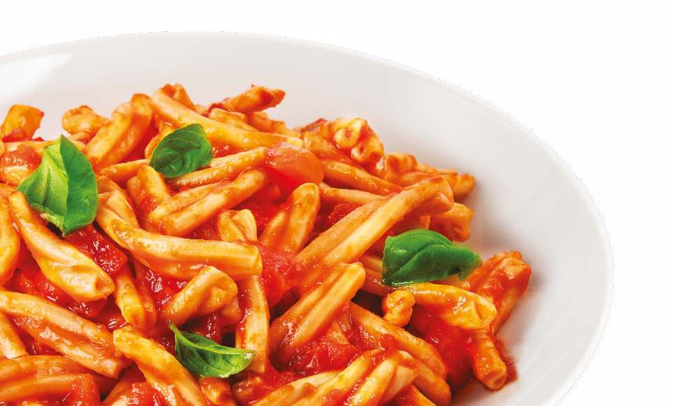Easy Pasta Casarecce all’arrabbiata – ukážka servírovania